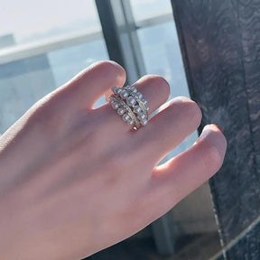 Anel Pérolas Delicadas