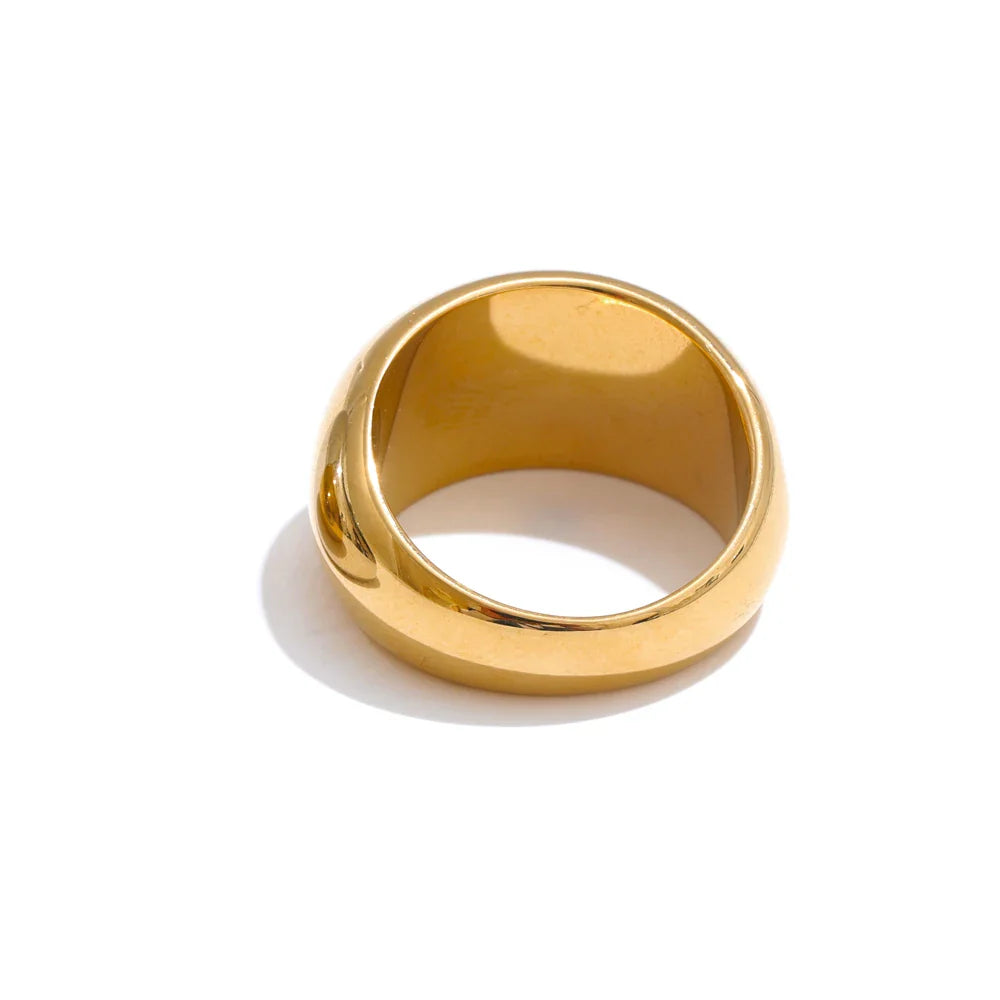 Anel Minimal Banho Ouro 18K