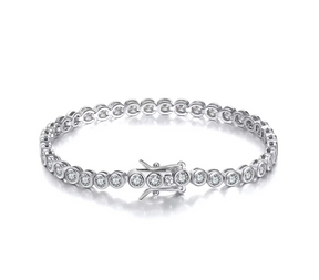 Pulseira Riviera Celeste em Prata 925